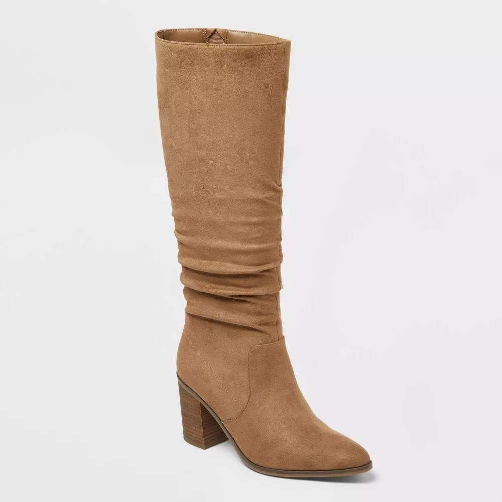 Women's Junie Block Heel Boots – Universal‎ Thread Tan 8.5 New Without Tags